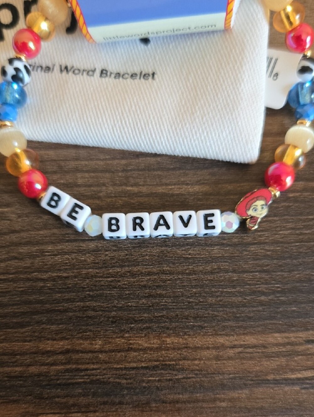 Little Words Project BE BRAVE Jessie - Toy Story Bracelet Sz M/L - Picture 2 of 4